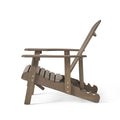 Malibu Reclining Adirondack Chair Grey Acacia Wood