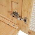 30 Inch Bathroom Vanity Crafted From Natural Materials, Featuring Handmade Rattan Doors And Soft Closing Mechanisms Wood Wood Rattan