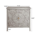 2 Door Cabinet, American Furniture, Suitable For Bedroom, Living Room, Study Light Grey Mdf