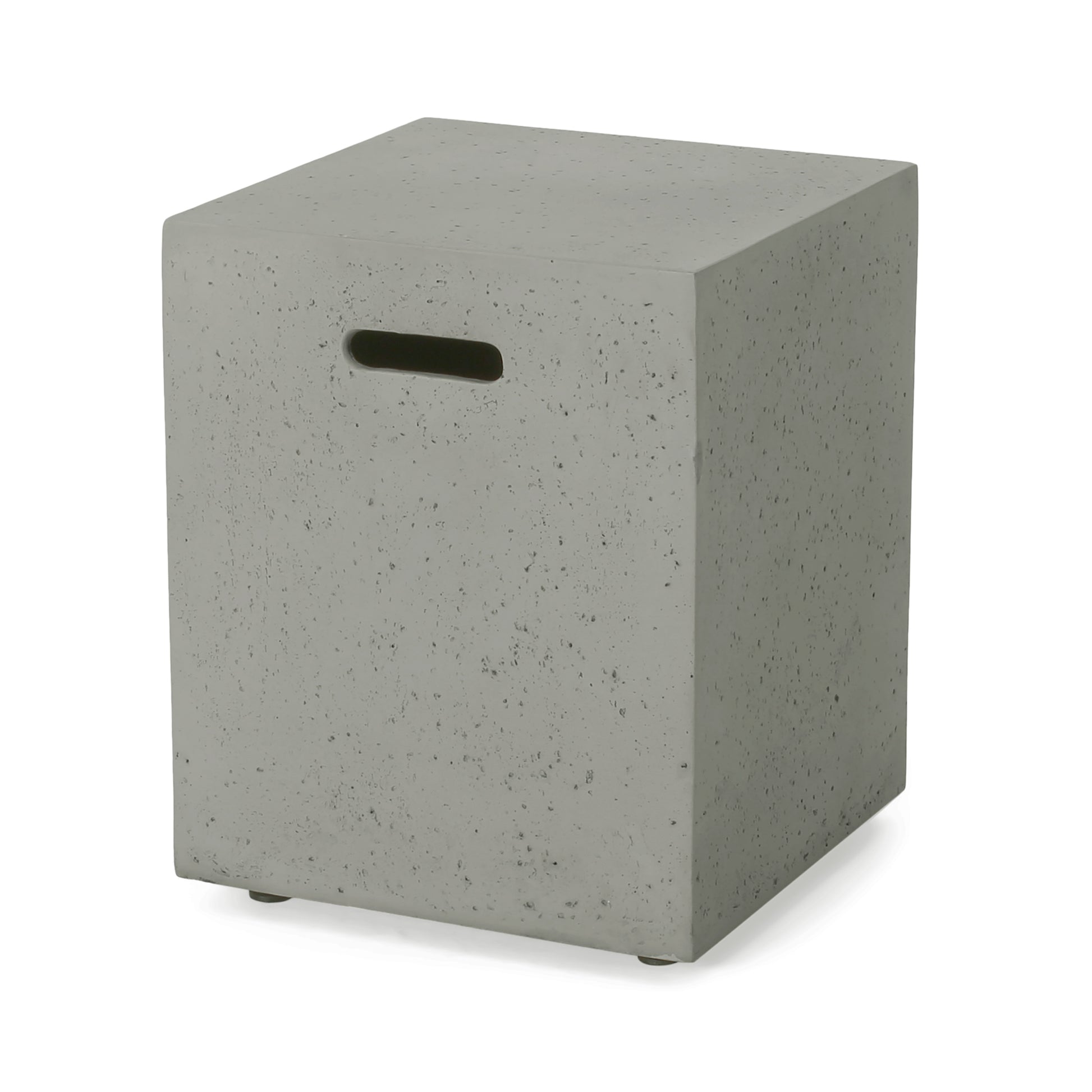 50000 Btu Outdoor Square Mgo Propane Fire Pit Table With Tank Holder Light Gray Light Gray Magnesium Oxide