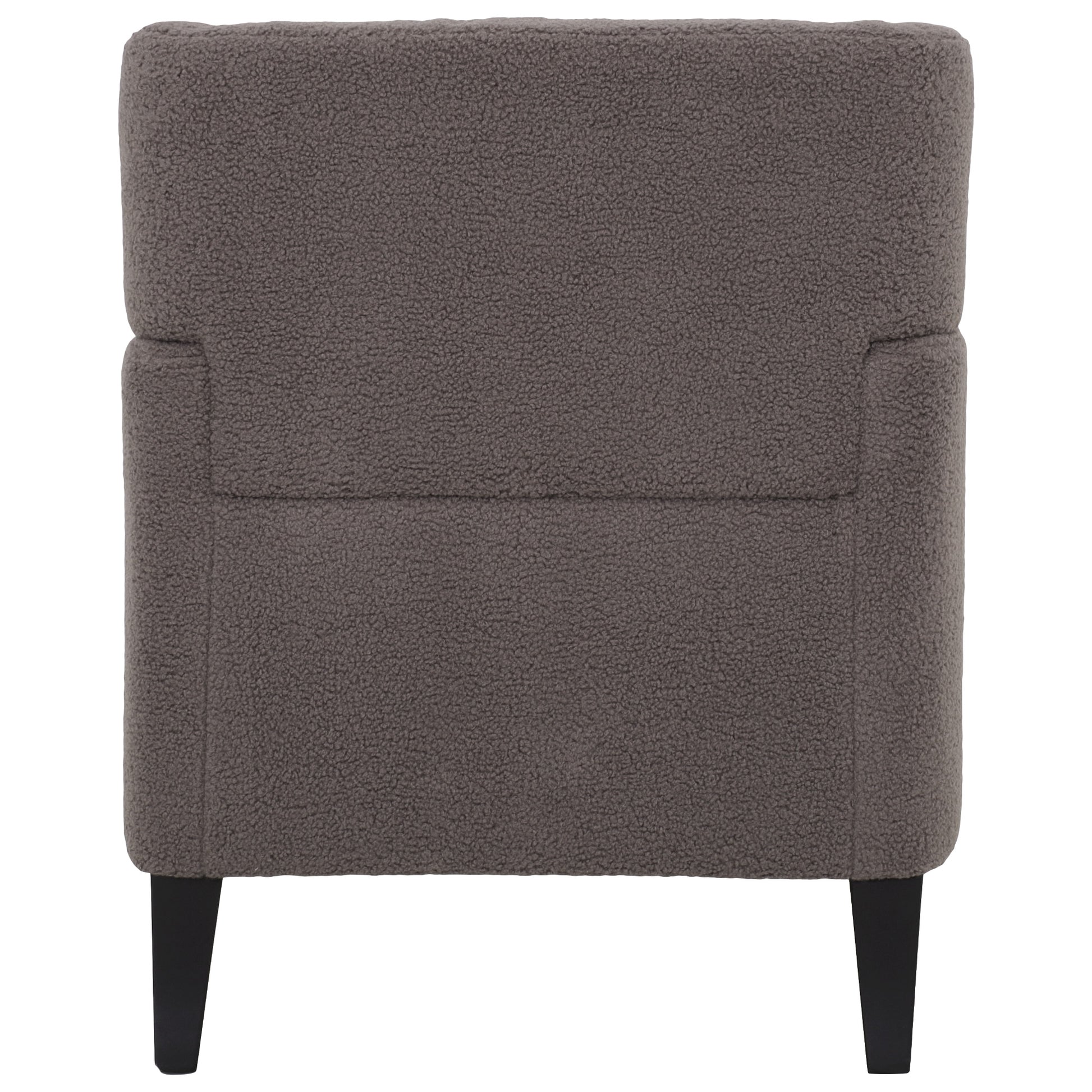 Upholstered Accent Chair Tufted Armchair For Living Room And Bedroom, Russet Brown Brown Birch Foam Teddy