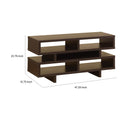 Contemporary Tv Console With Open Storage, Brown Brown Particle Board