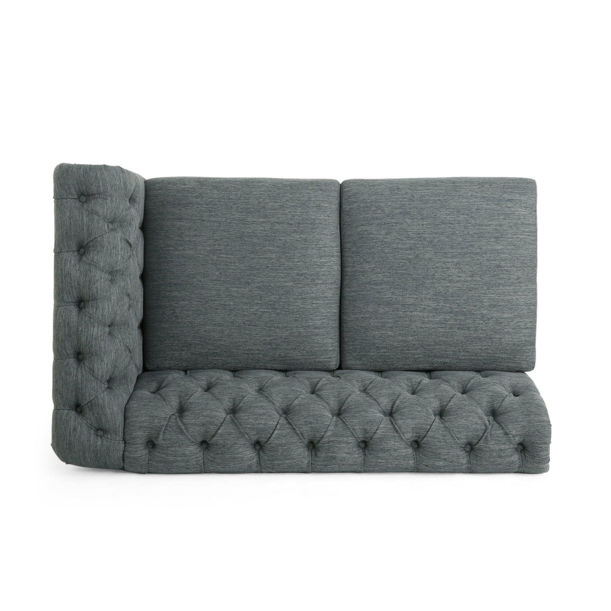 Stylish Charcoal Sectional 5 Seater Sofa, Modern And Comfortable Design, Perfect For Contemporary Living Rooms, Spacious And Durable Upholstery, Ideal For Family Gatherings And Entertainment Charcoal Fabric 5 Seat