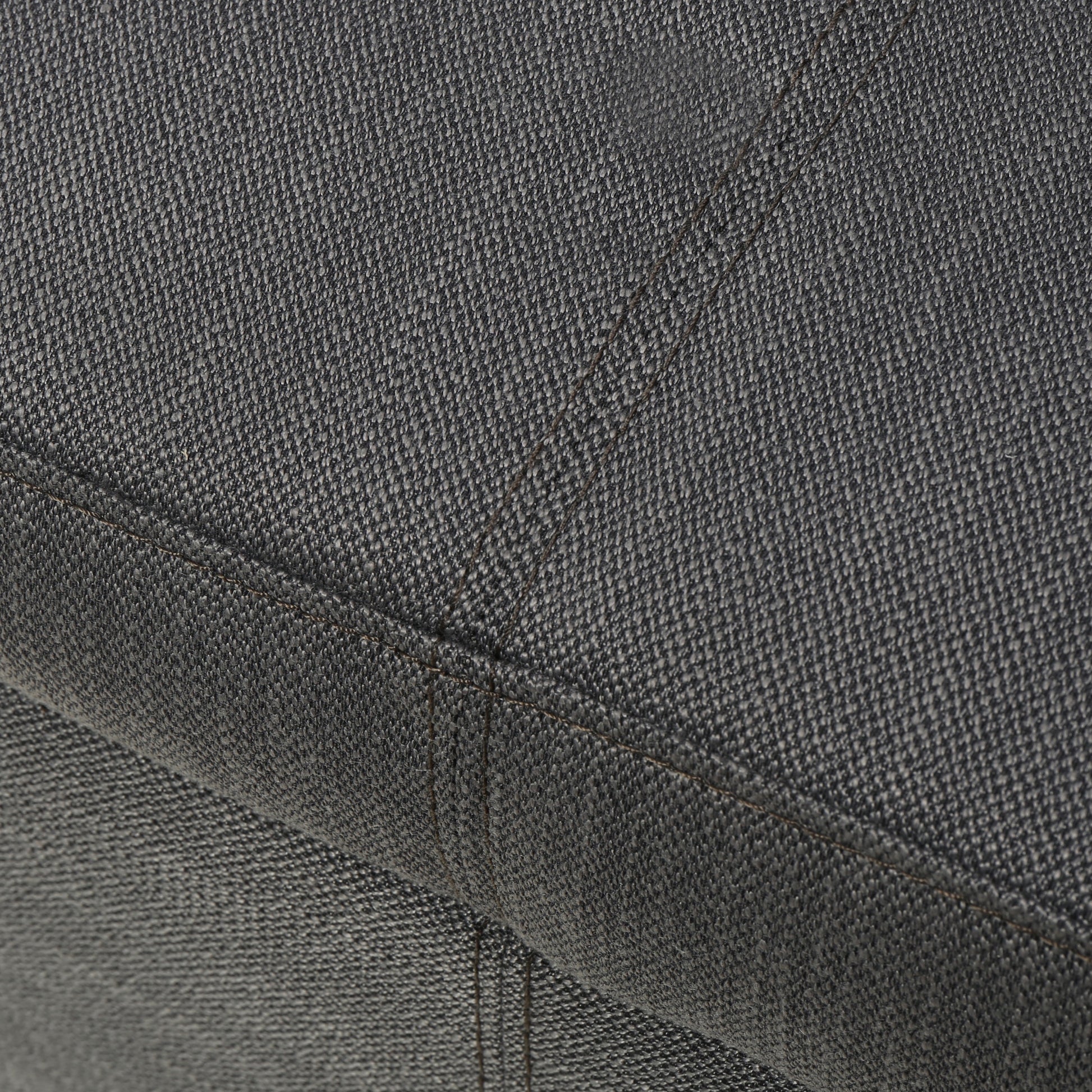 Hayes Armed Storage Bench Gray Fabric