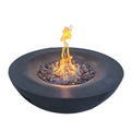 42 Inch Outdoor Concrete Propane Gas Fire Pit Bowl In Dark Gray Color Black Gray Garden & Outdoor American Design,Contemporary,Luxury,Modern Fiberglass Concrete