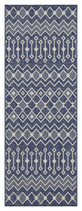 Sunshine Gc Har2019 Blue 5 Ft. 3 In. X 7 Ft. 3 In. Indoor Outdoor Area Rug Blue Polyester Polypropylene