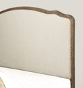 Ludin Brown King Upholstered Bed King Brown Foam Solid Wood