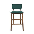 Bar Chair Dark Green Fabric