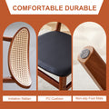 Table And Chair Set, Ancient Style Solid Wood Dining Table, Imitation Rattan Table Legs, Beautiful Simple Solid Wood Dining Chair, Perfect For Dinner, Meetings, Home And Office Decoration Walnut Rubber Wood