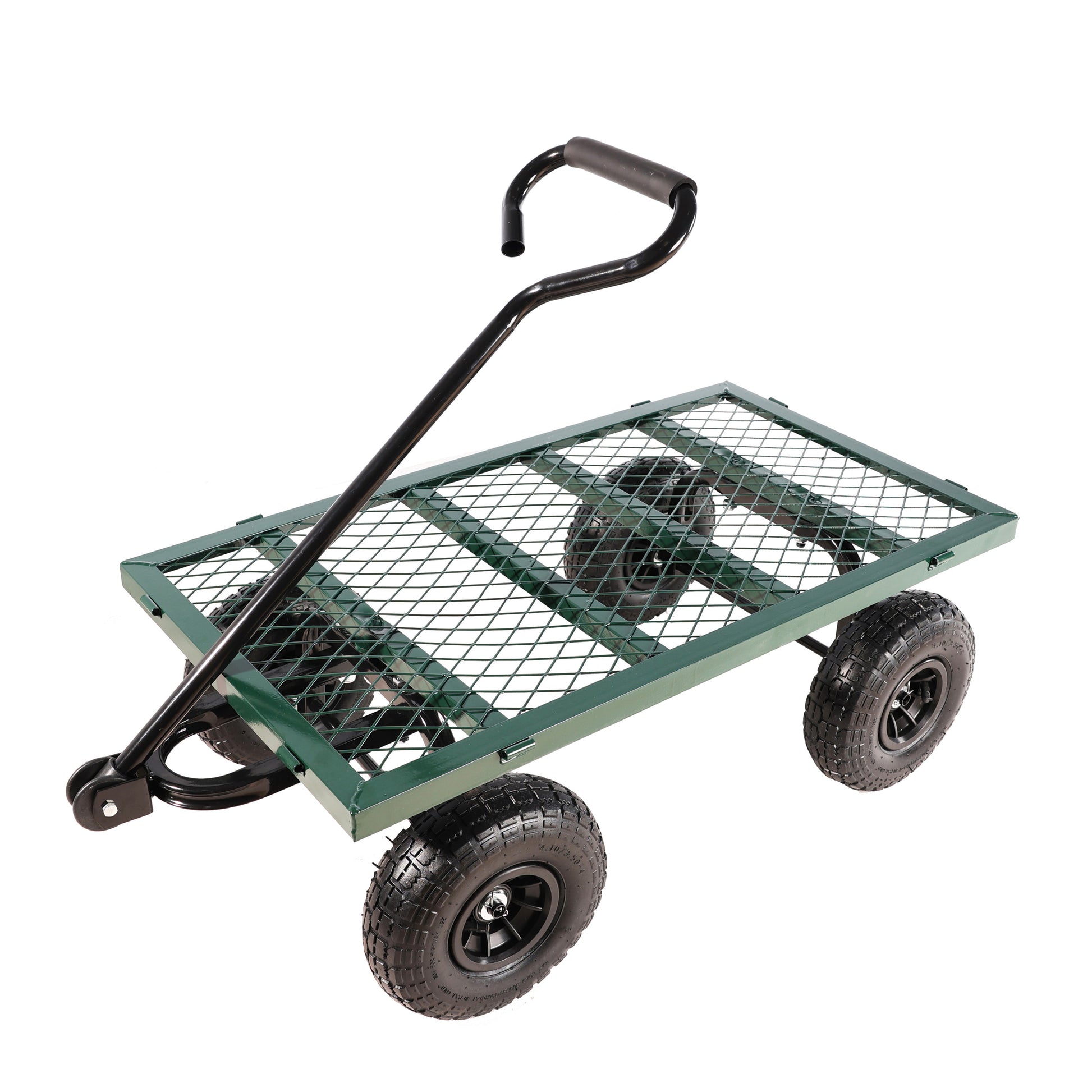 Wagon Cart Garden Cart Trucks Make It Easier To Transport Firewood Green Garden & Outdoor Metal