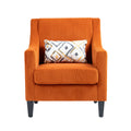 Coolmore Modern Accent Chair,Upholstered Armchair With Scooped Arms For Bedroom,Apartment,Studio,Office,Waiting Room Orange Corduroy Orange Primary Living Space Foam Corduroy