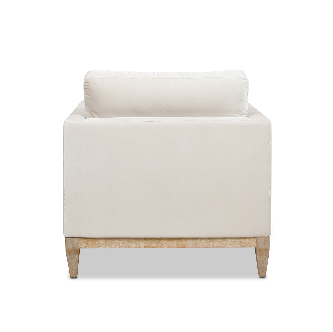 Knox 36" Modern Farmhouse Arm Chair, French Beige Performance Velvet Beige Foam Velvet