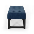 Navy Blue Ottoman Navy Blue Fabric