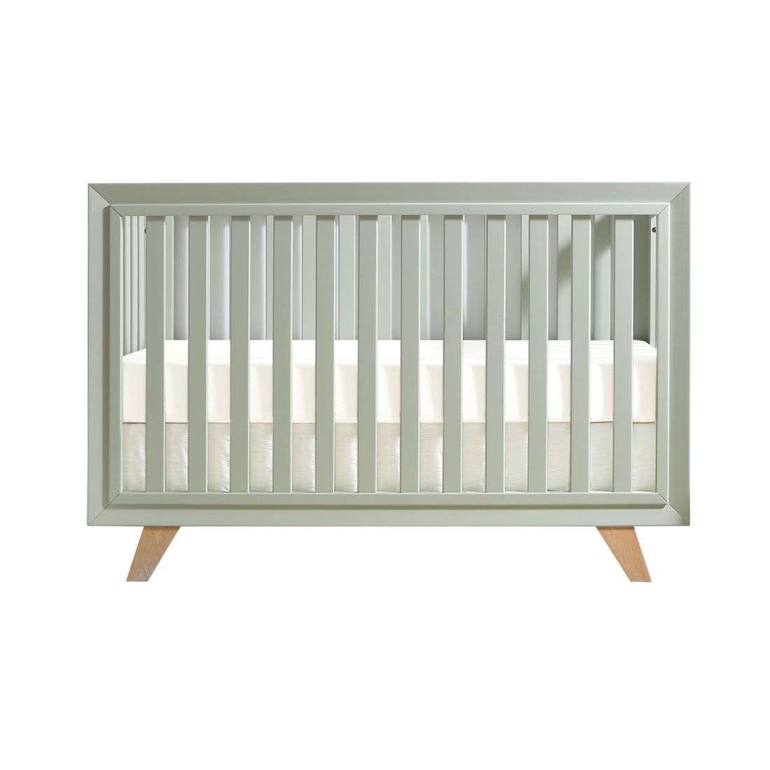 Wooster Convertible Crib In Sage Sage Wood