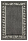 Sunshine Gc Har2002 Anthracite 2 Ft. 7 In. X 7 Ft. 3 In. Indoor Outdoor Area Rug Anthracite Polyester Polypropylene