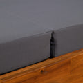 Gray Broadway Ian Chaise Lounge Cushion Triple Folds Gray Waterproof Fabric