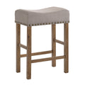 Tan And Weathered Oak Counter Height Stools Set Of 2 Tan Bedroom Oak Set Of 2 Linen