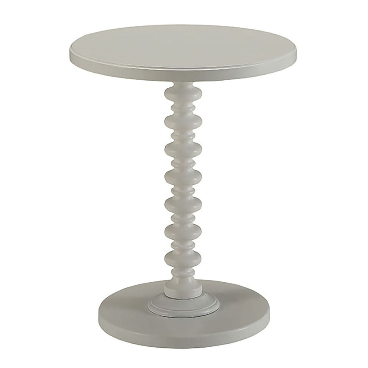 White Round Wooden Side Table White Primary Living Space Round Wood Pedestal