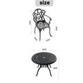 Cushions In Random Colors 3 Piece Set Of Cast Aluminum Patio Furniture With Cushions Yes Complete Patio Set Black Seats 2 Rust Resistant Frame Water Resistant Cushion Garden & Outdoor Complete Patio Sets Aluminium