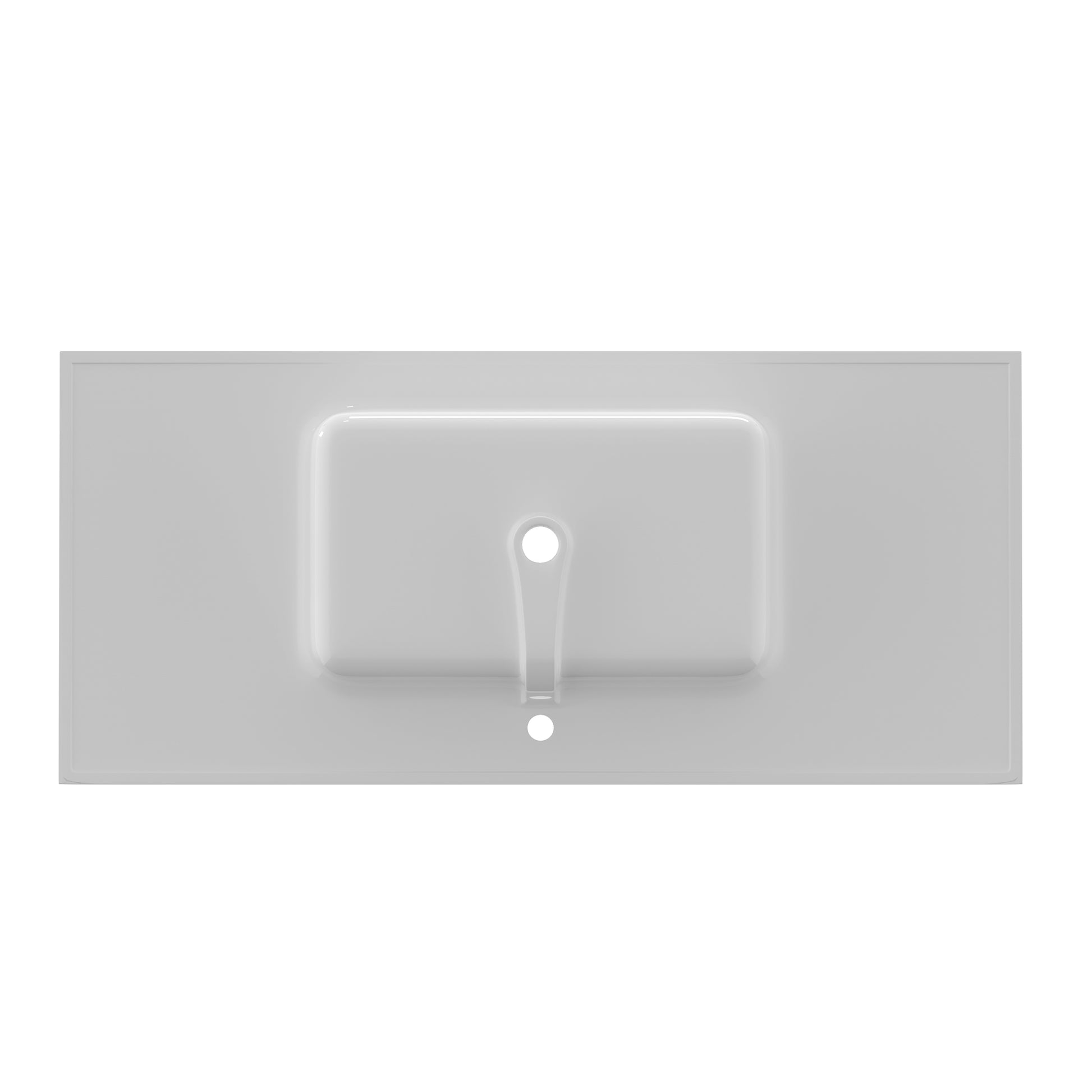 48 Inch Solid Surface Vanity Top With Sink Drop In Countertop For Bathroom Kitchen Cabinet 1 Faucet Hole Not Include Cabinet White Bathroom Luxury,Modern Solid Surface Solid Surface