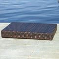 Salem Pe Wicker Snack Table Brown Multi Rattan