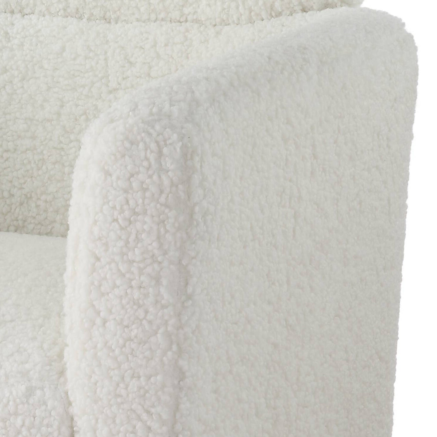 White And Gold Tight Back Accent Chair White Primary Living Space Modern Wood Fabric