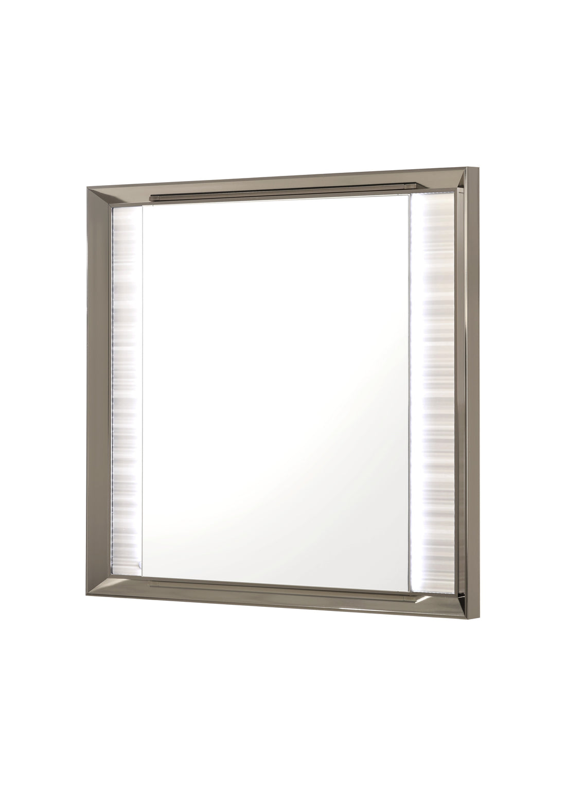 Star White Mirror With Led White Solid Wood Mdf