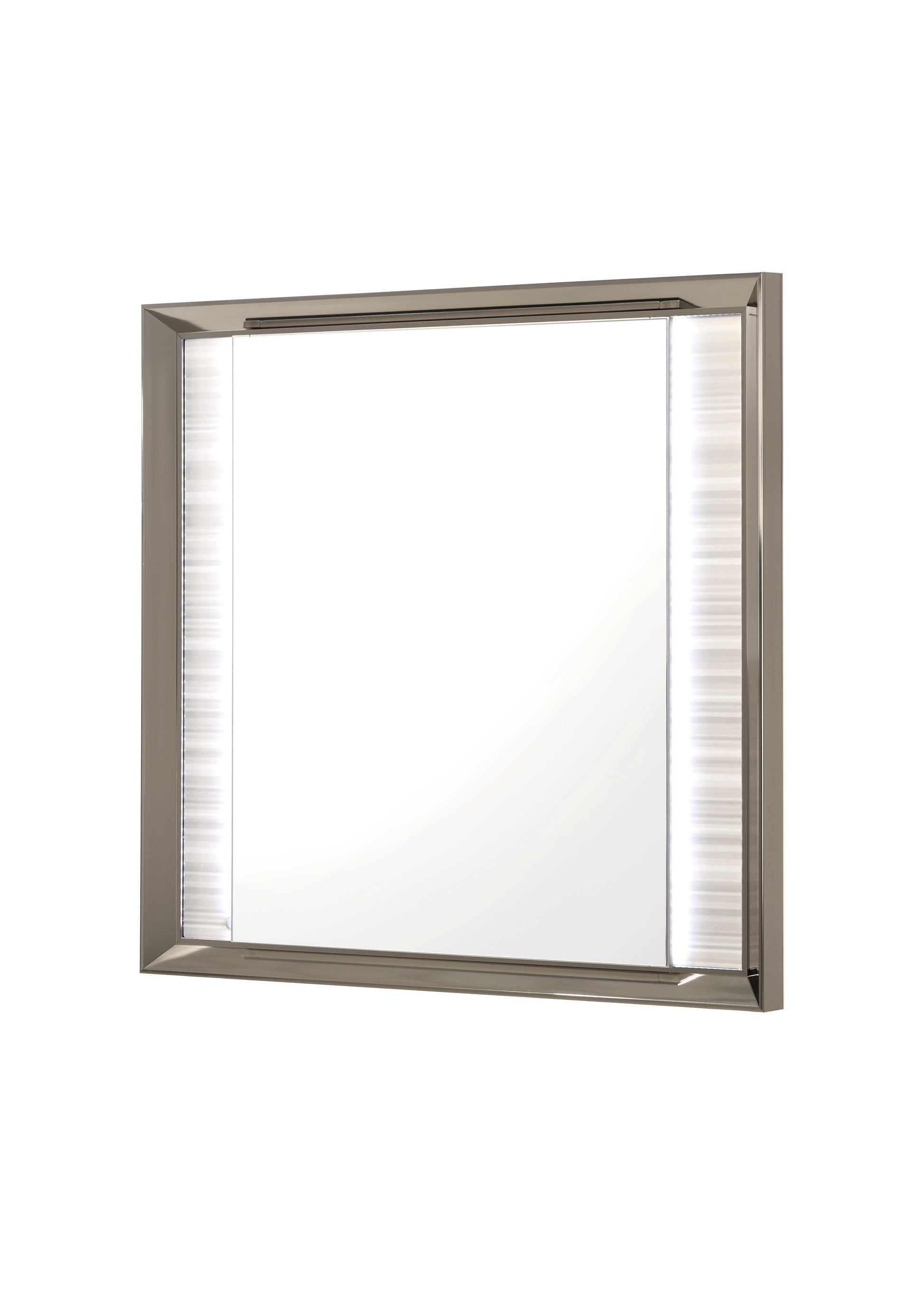 Star White Mirror With Led White Solid Wood Mdf