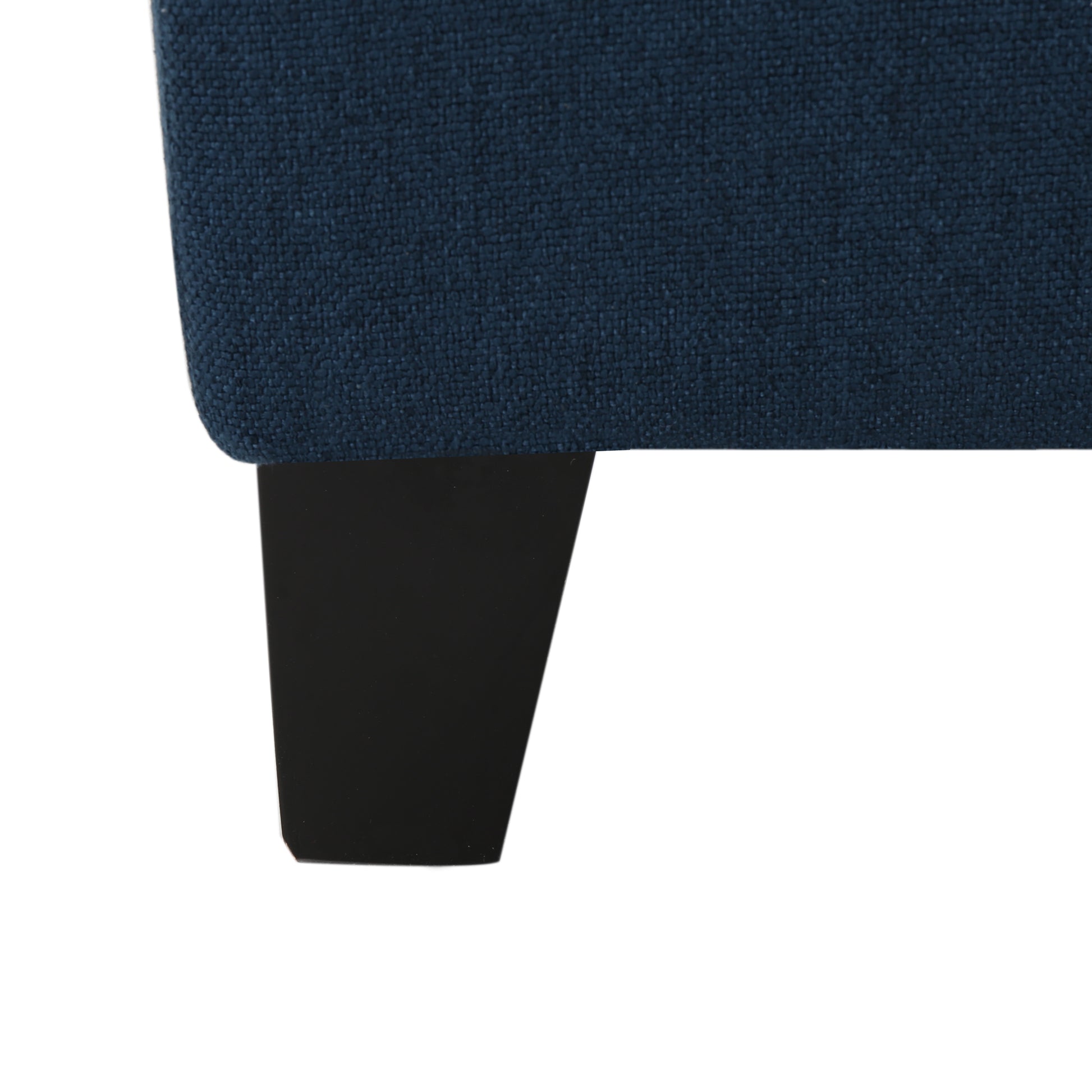 Hartford Storage Ottoman Navy Blue Fabric