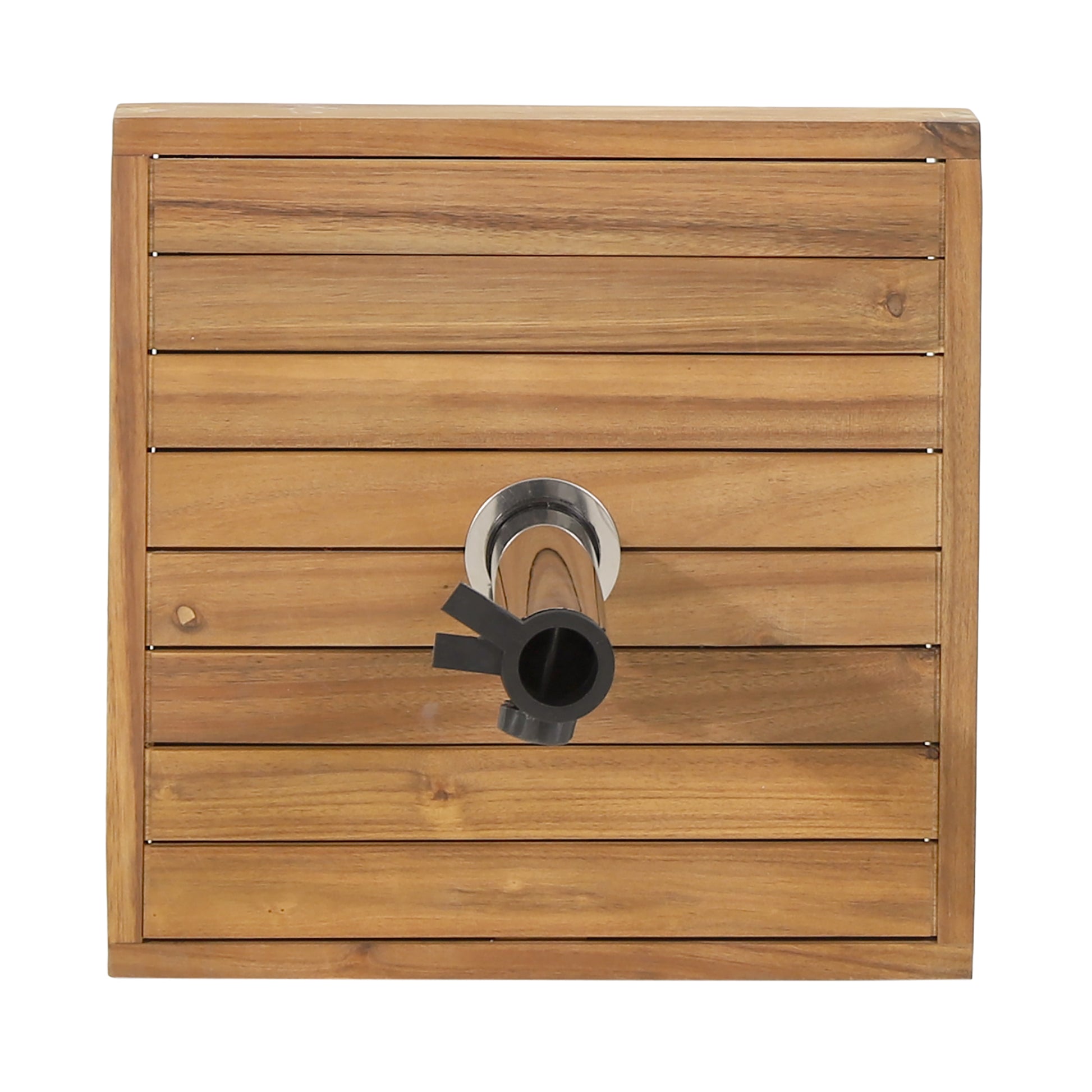 Ralph Square Umbrella Base Teak Concrete