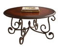 Crowley 3 Piece Table Set Cocktail & 2 End Tables Brown Brown Wood