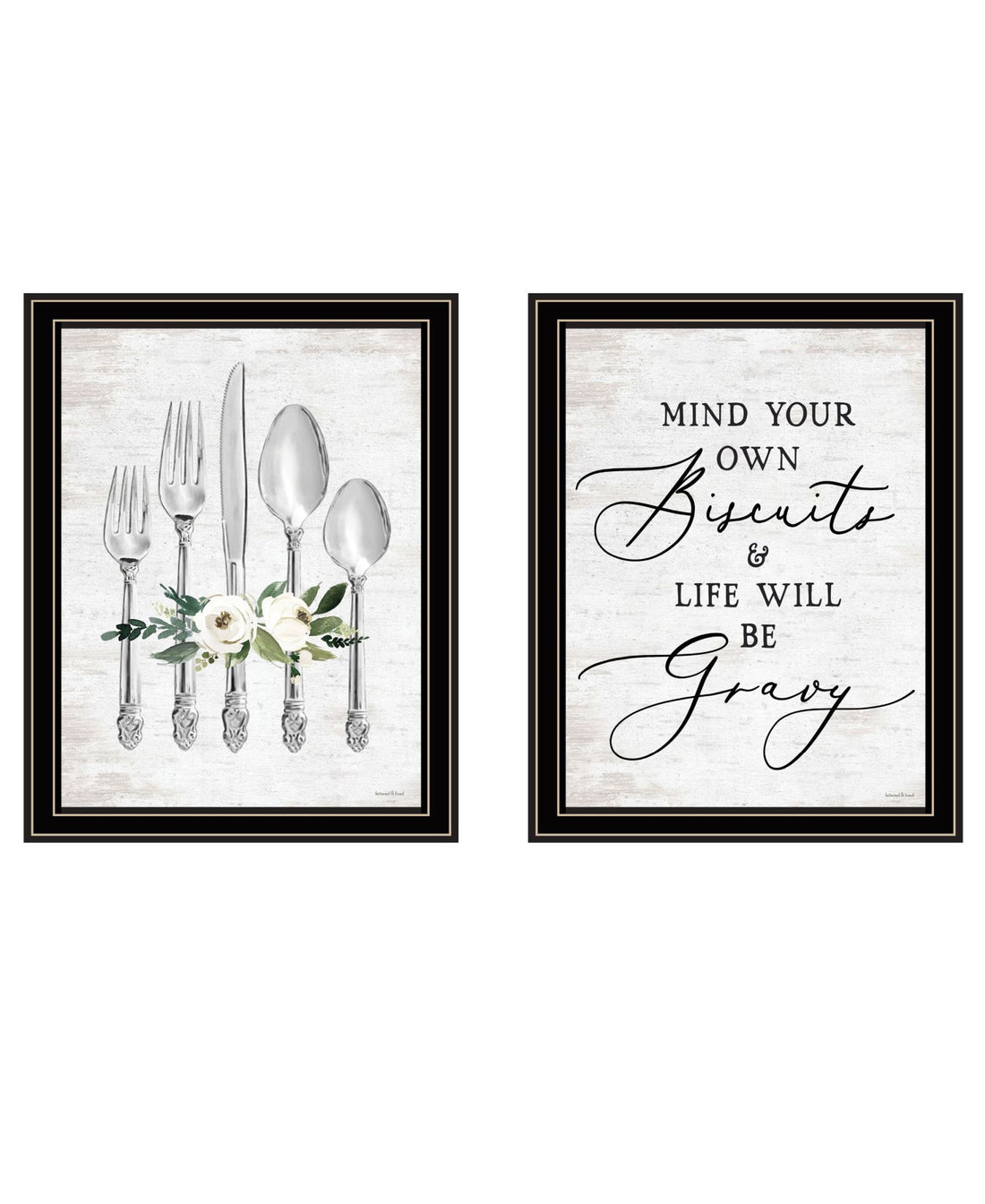 "Ready To Dine Humor" Framed Wall Art For Living Room, Wall Art Print For Home Decor, Bedroom Wall Art By Lettered & Lined Multicolor Wood Paper