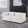 Modular Sofa Beigechenille Fabric, Simple And Grand, The Seat And Back Is Very Soft. This Is Also A Knock Down Sofa Beige Chenille 2 Seat