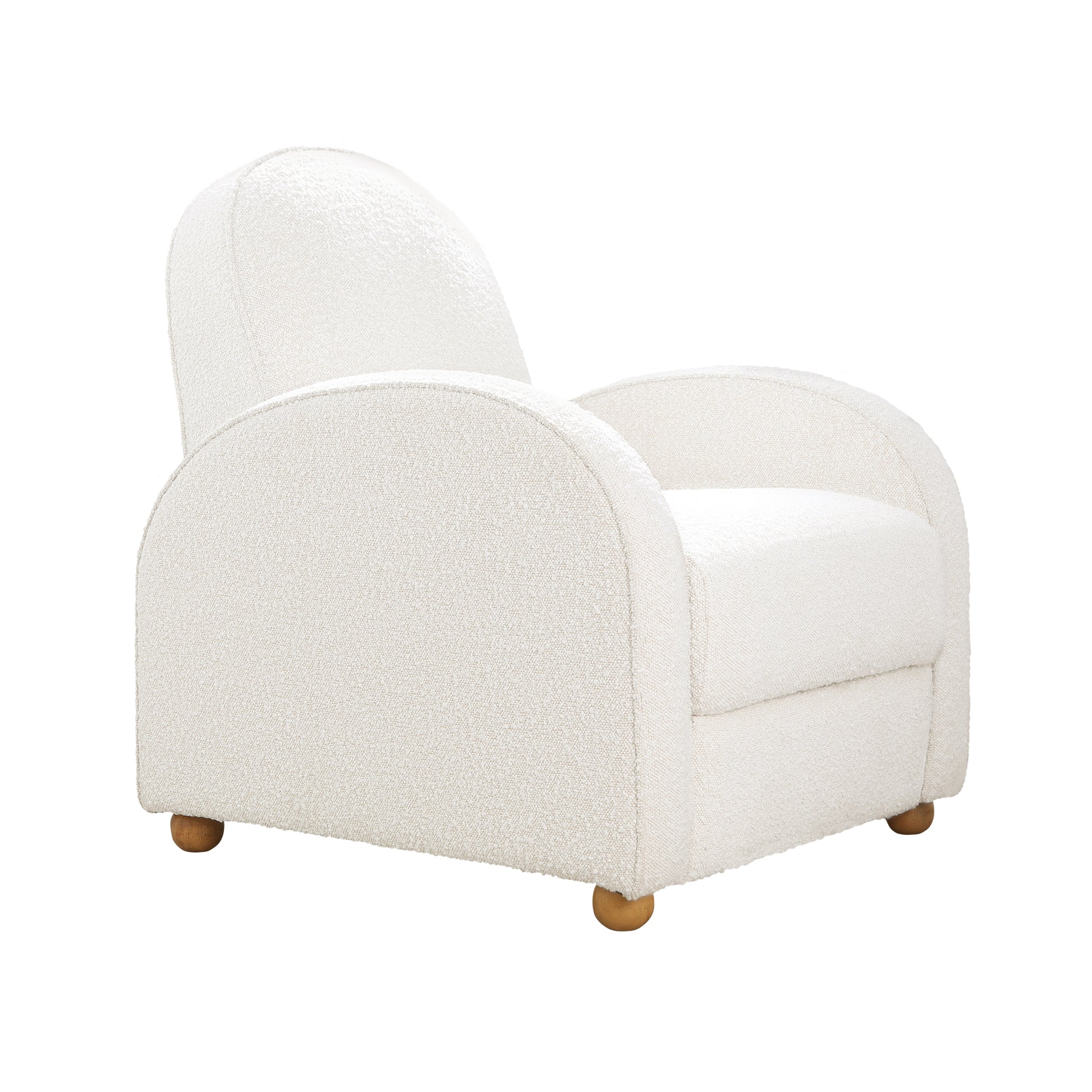 Uma Reclining Chair Cream Fabric