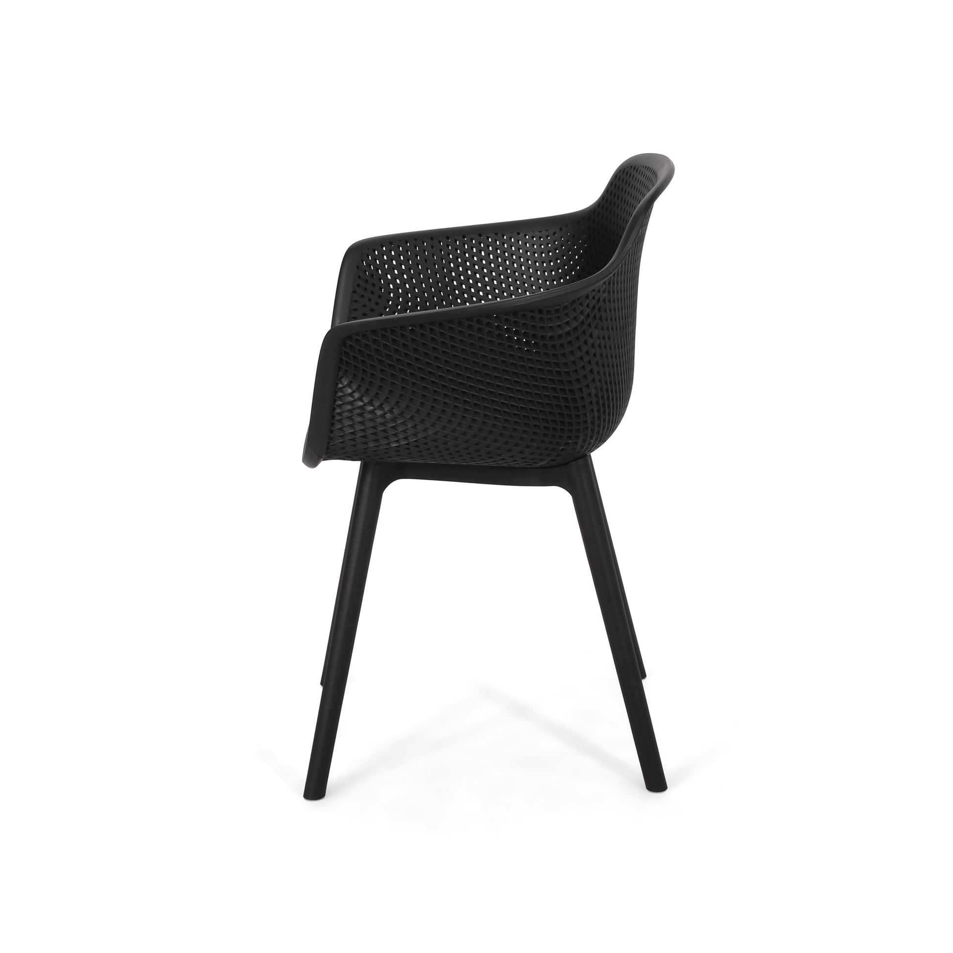 Lotus Chair Black Polypropylene