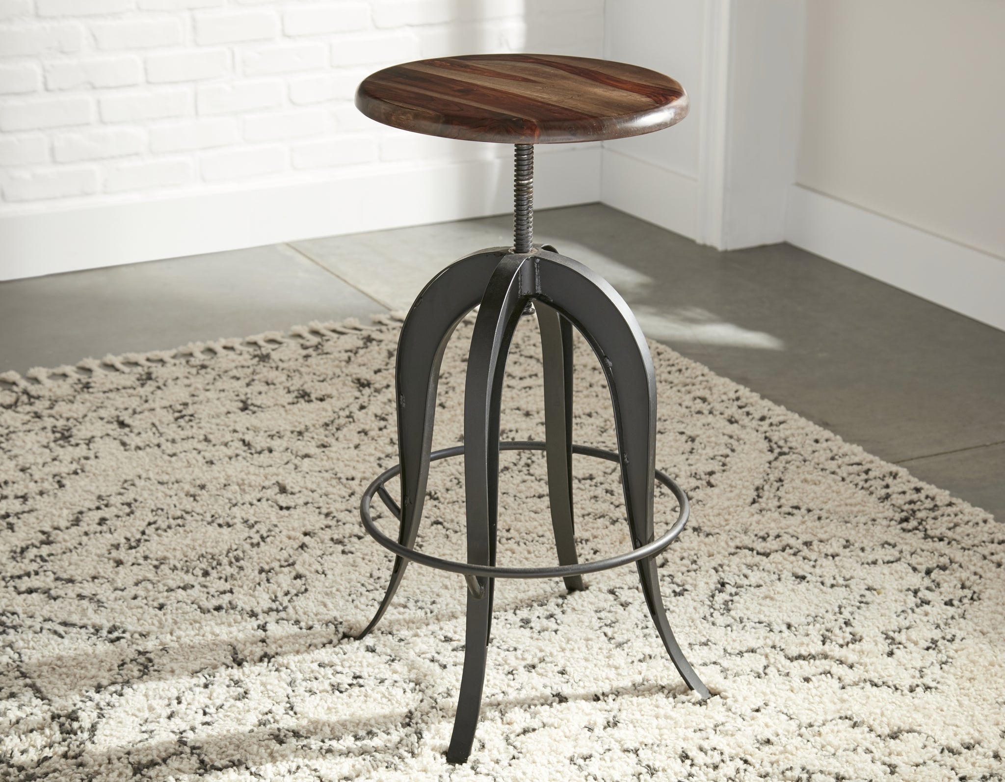 Sparrow Round Setup Stool Dark Brown Dark Brown Wood