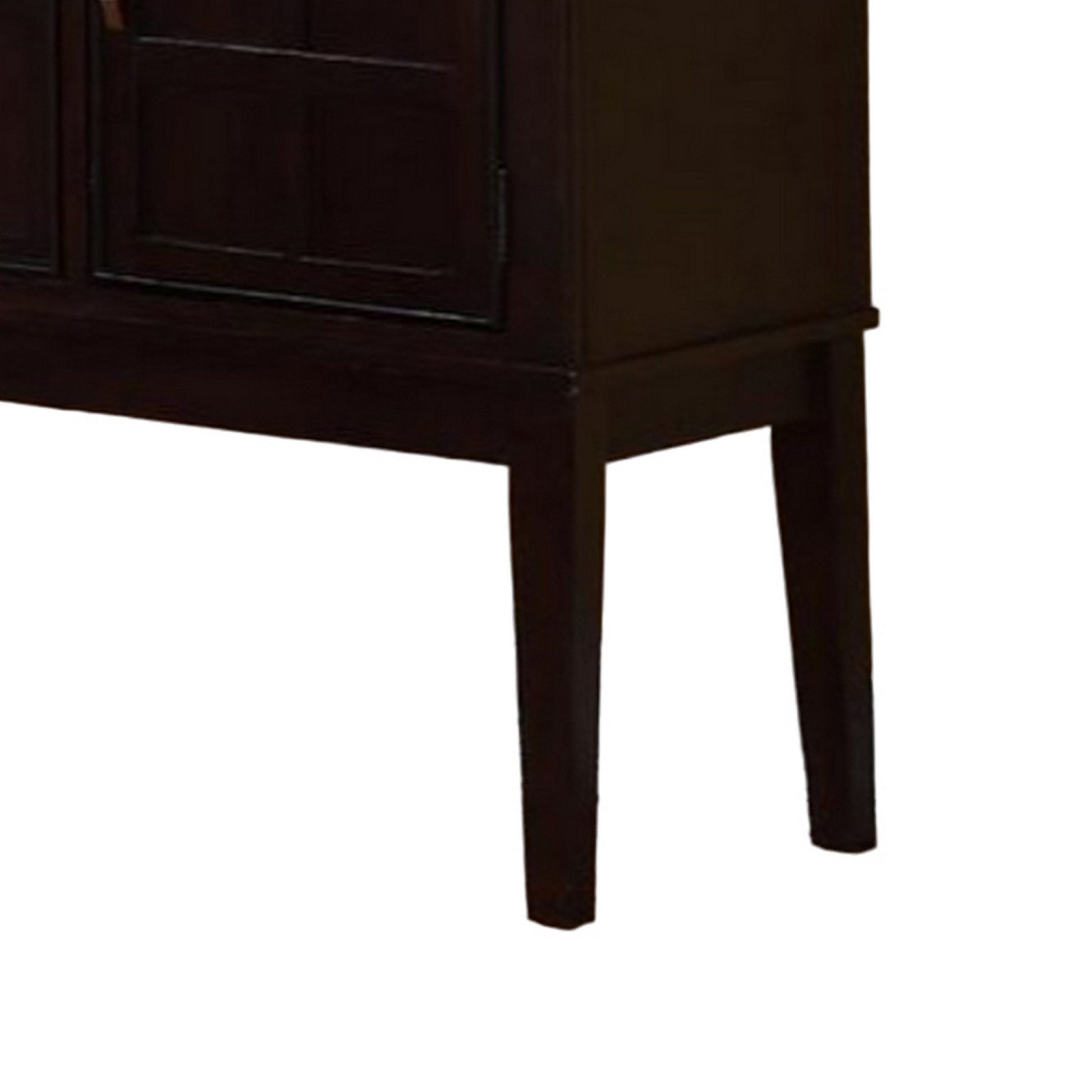 Plywood Poplar Wood Buffet Server, Espresso Espresso Wood