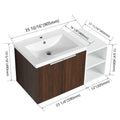 36 Inch Soft Close Doors Bathroom Vanity With Sink, A Small Storage Shelves, 24