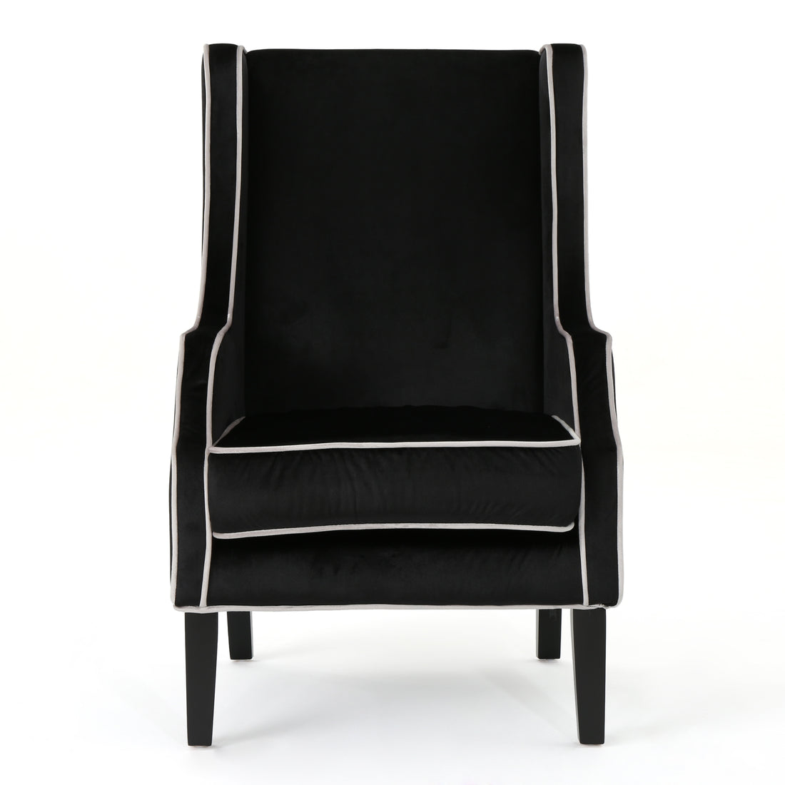 Club Chair Black Velvet