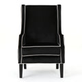 Club Chair Black Velvet