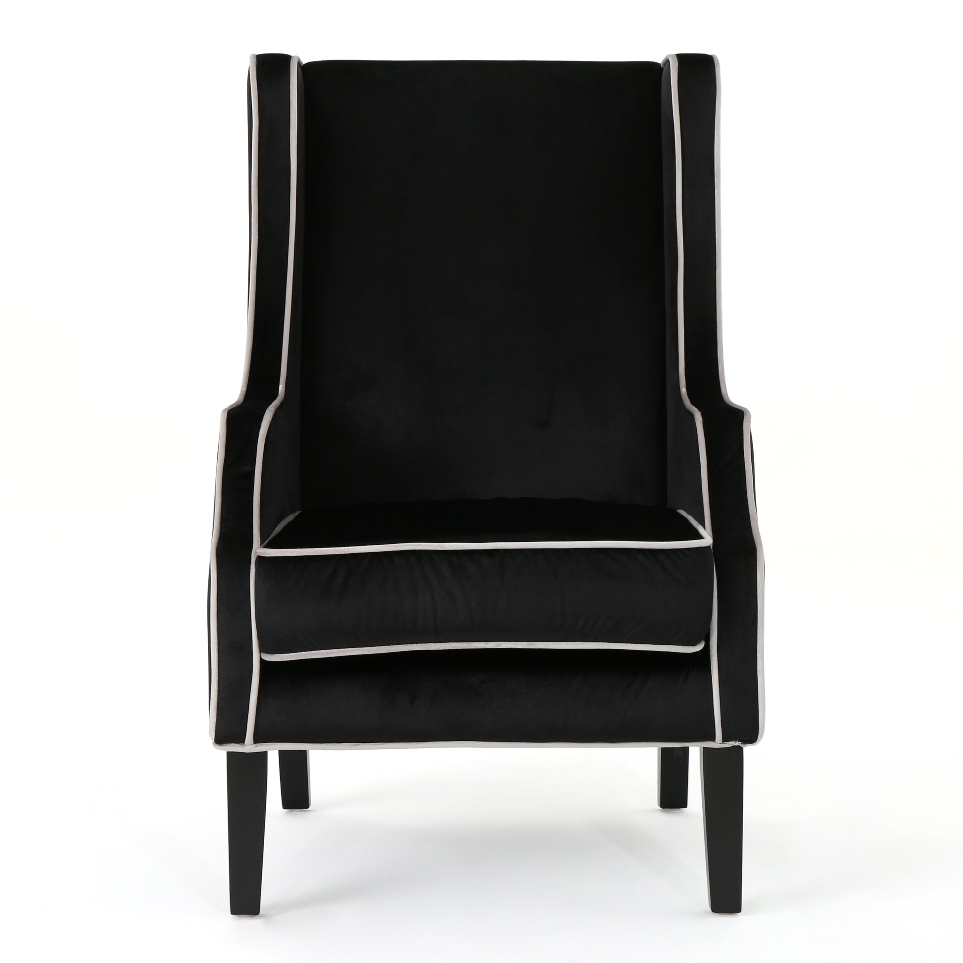 Club Chair Black Velvet