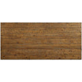Wooden Dining Table With Curved Leged Pedestal Base, Brown Brown Wood