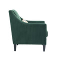 Coolmore Modern Accent Chair,Upholstered Armchair With Scooped Arms For Bedroom,Apartment,Studio,Office,Waiting Room Emerald Corduroy Emerald Foam Corduroy