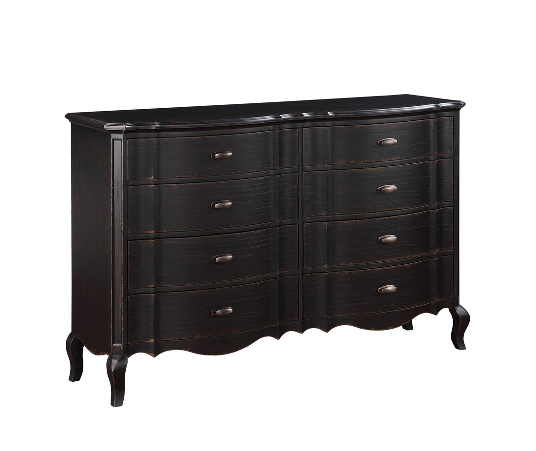 Chelmsford Dresser, Black Antique Finish Bd02299 Antique Black Wood