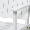 Tambora Porch Swing White Wood Metal