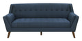 Browning Blue Sofa Blue Foam Engineered Wood 3 Seat