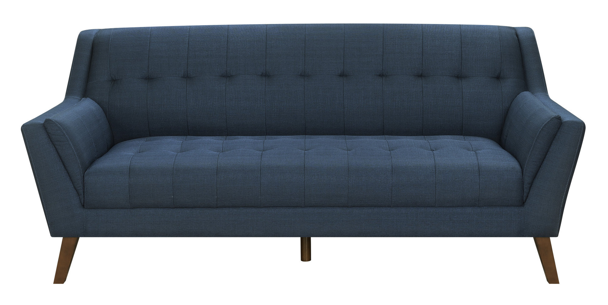 Browning Blue Sofa Blue Foam Engineered Wood 3 Seat