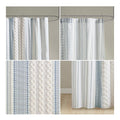 Cotton Printed Shower Curtain With Chenille Multicolor Cotton