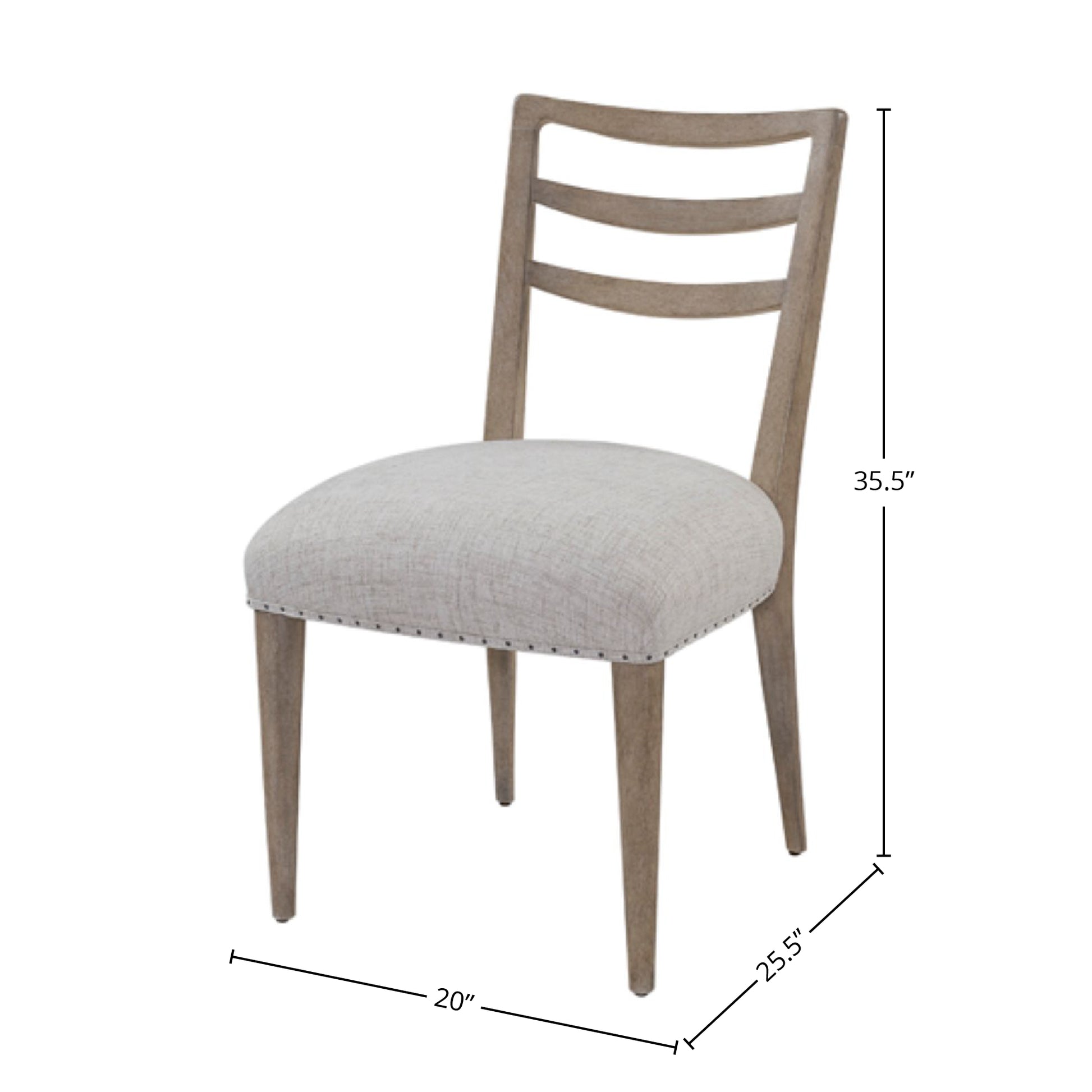 Ladderback Side Dining Chair Is Sand Colored Finish Set Of 2 Sand Solid Wood Mdf