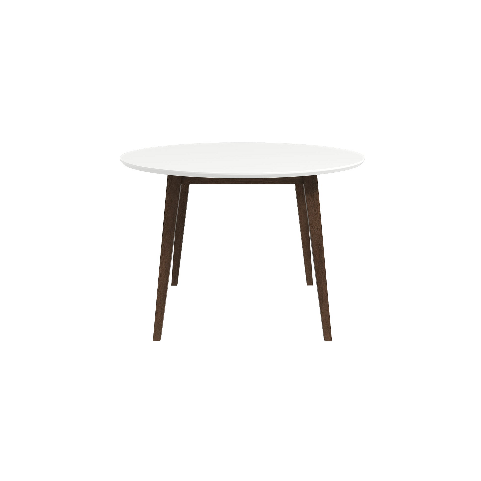 Paloma Dining Table White Brown,White Seats 4 Brown Dining Room Mid Century Modern Oval Solid Wood